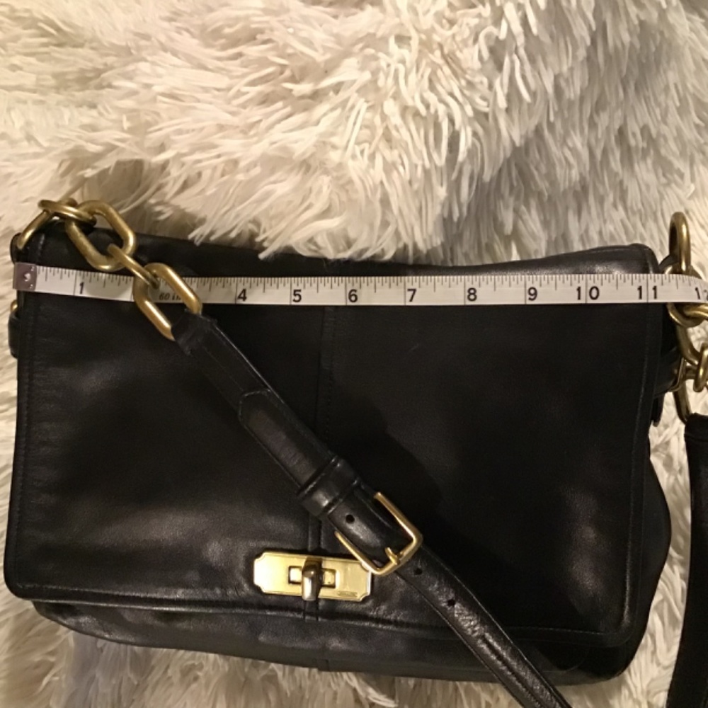 Y2K Coach Bag with Brass Chain Detail - Picture 2 of 8